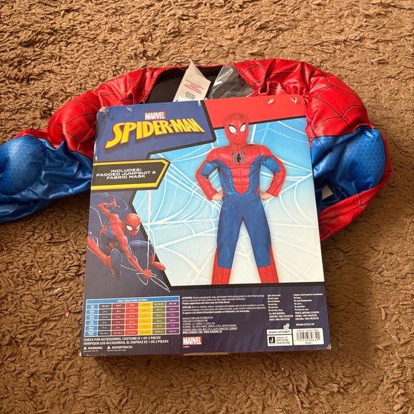 Marvel Spider-Man Kids Costume - Vibrant Red and Blue NEW Sz Large 10/12 - Picture 3 of 3